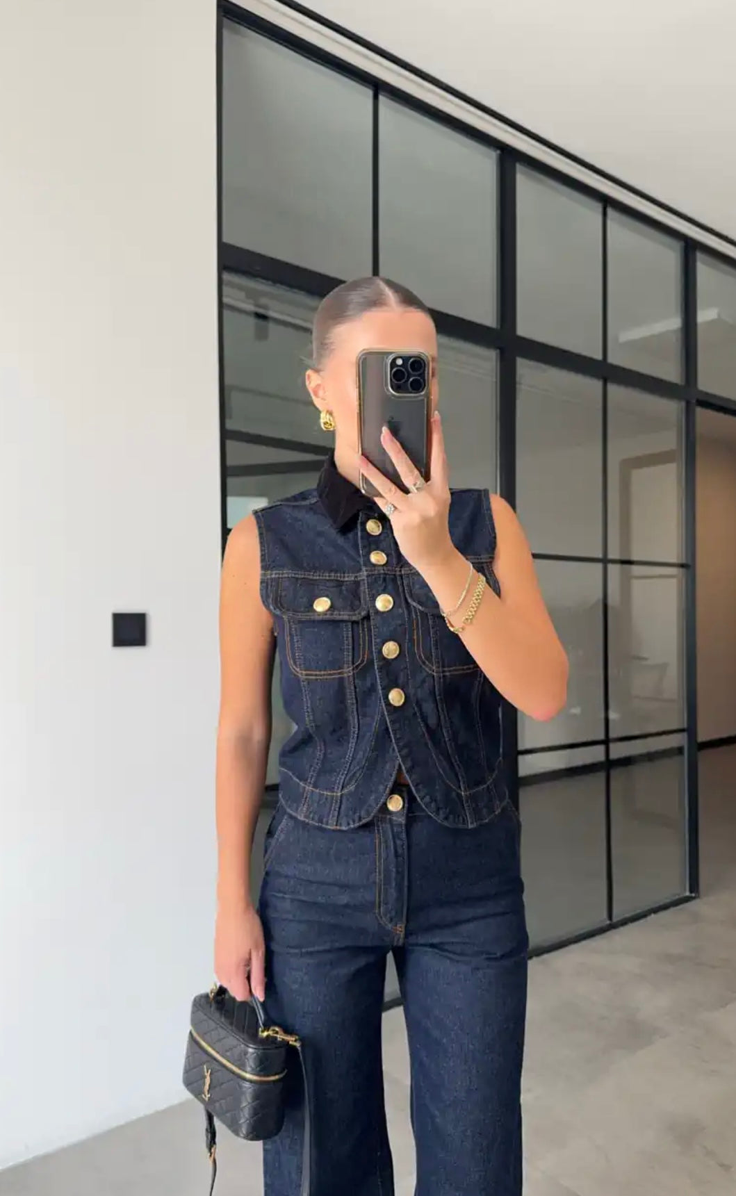 Vest-Denim Set