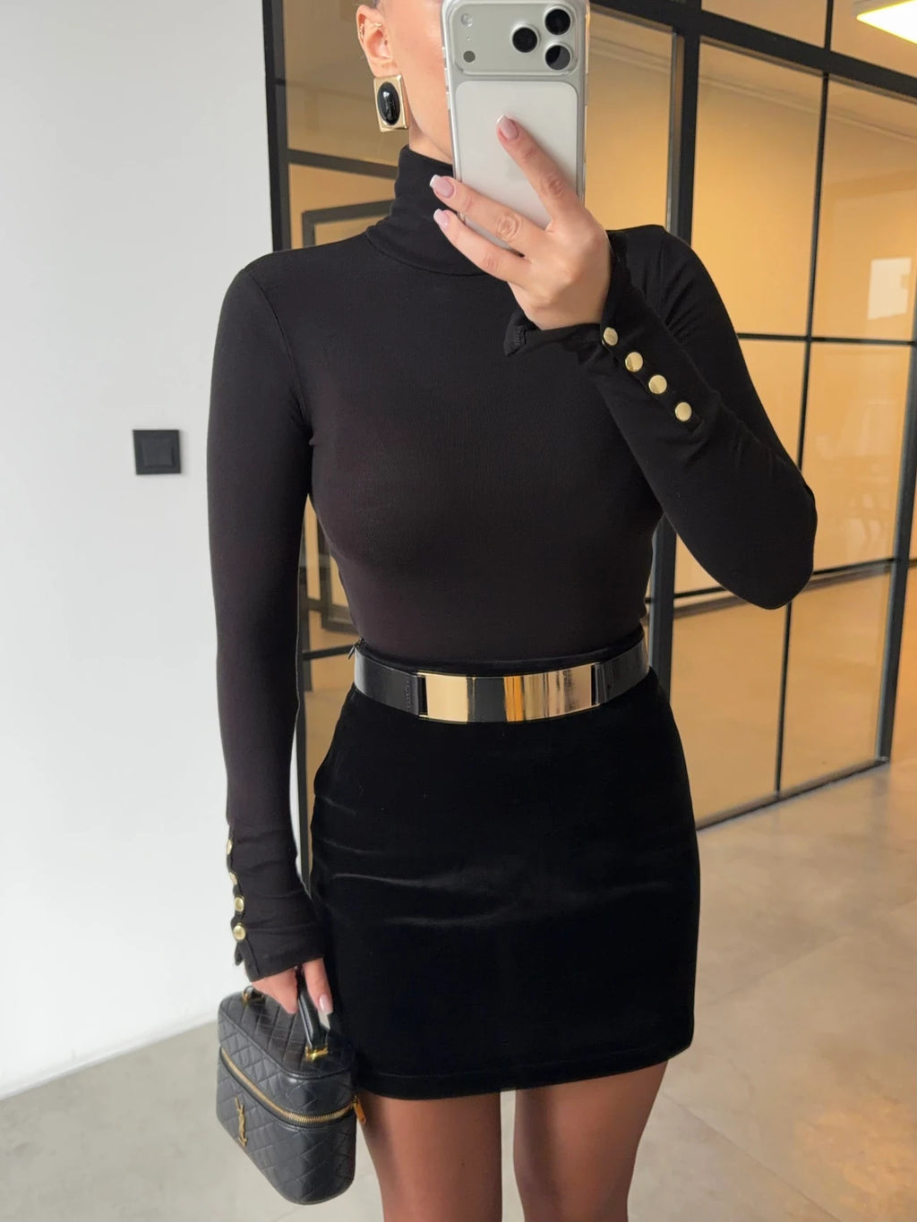 High Neck Basic - Black