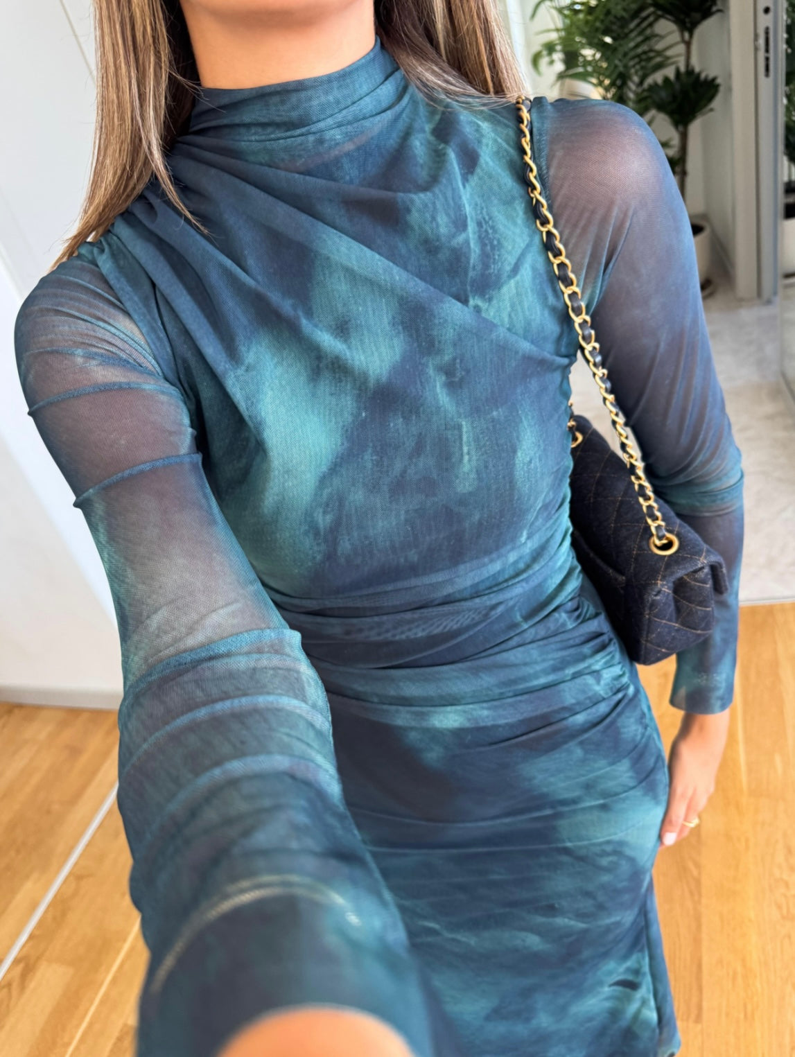 Green Patterned Dress