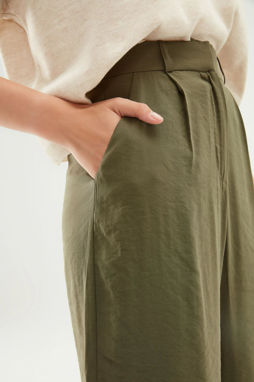 Tencel Pants - Khaki