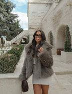 Nude Fur Coat