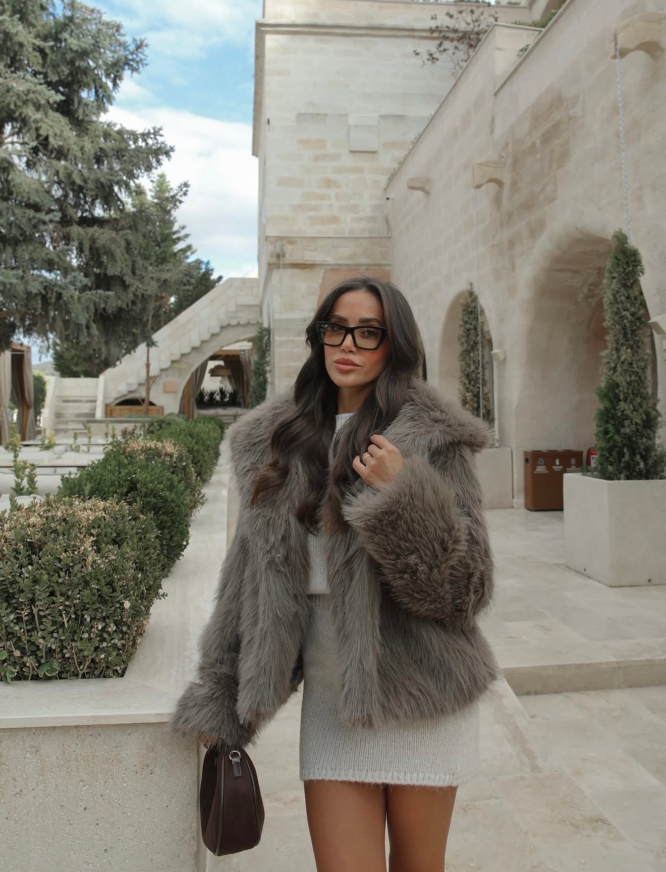 Nude Fur Coat
