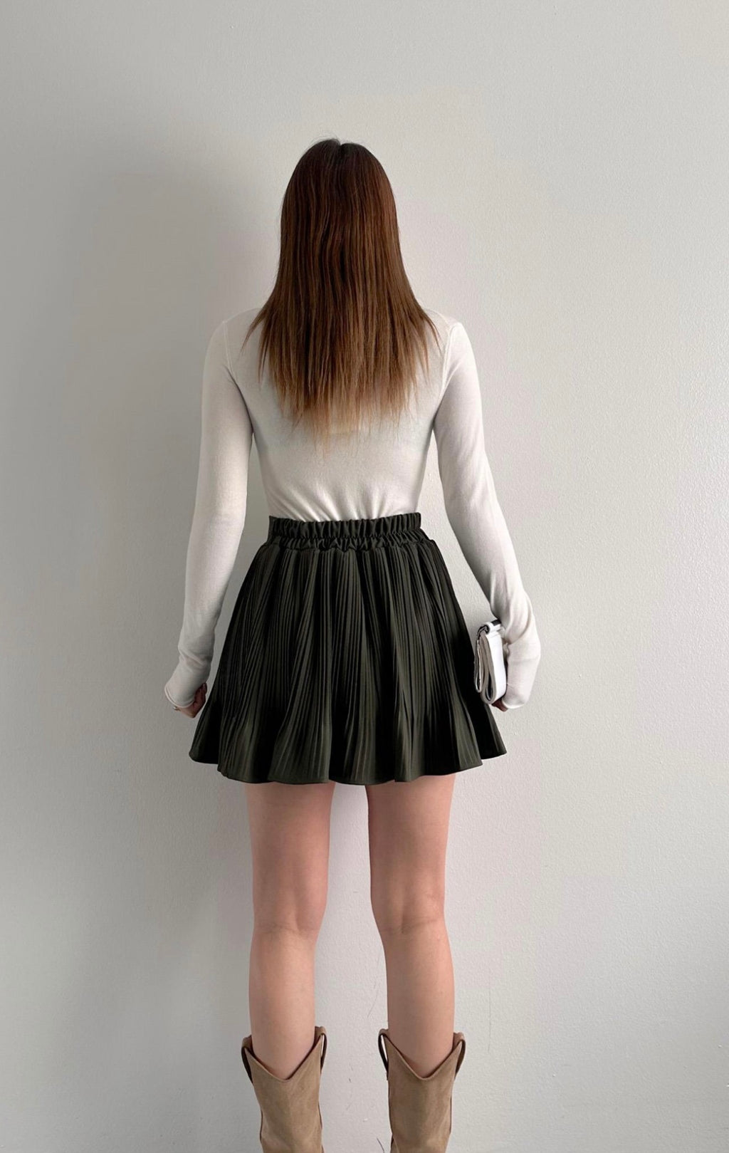 Khaki Short Skirt