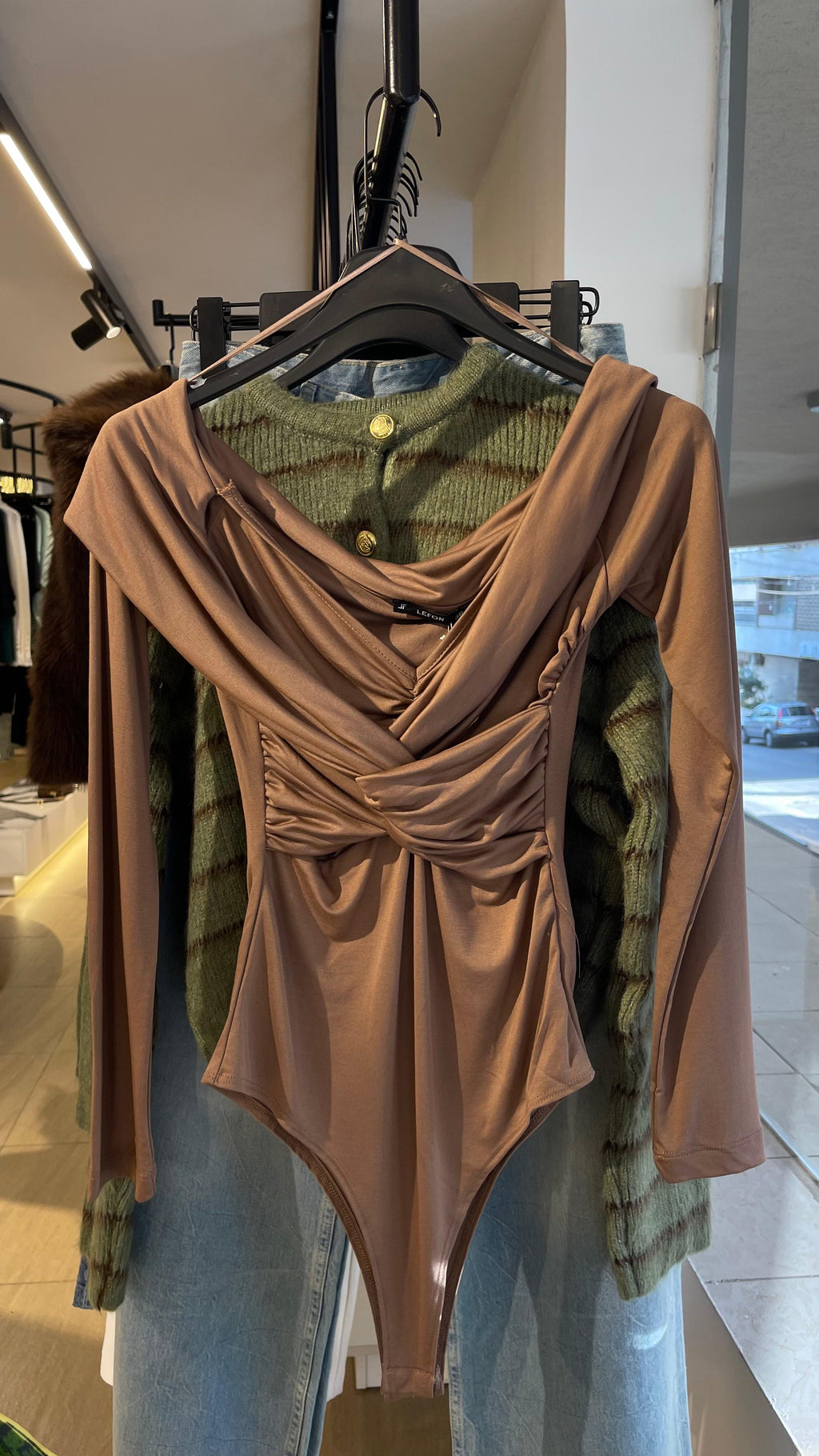 Crossed-Front Bodysuit