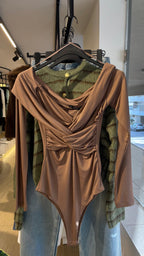 Crossed-Front Bodysuit