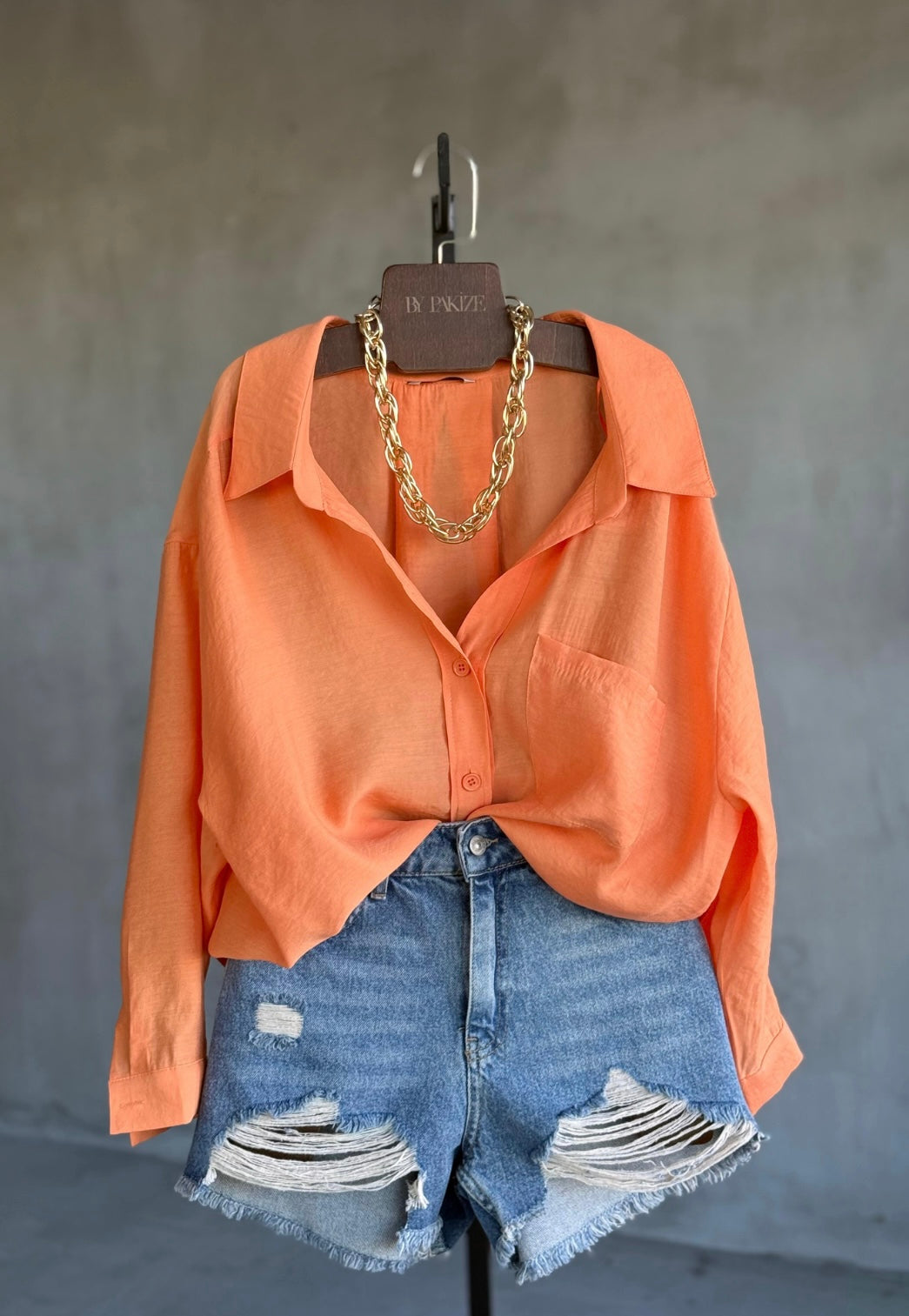 Tencel Shirt - Orange