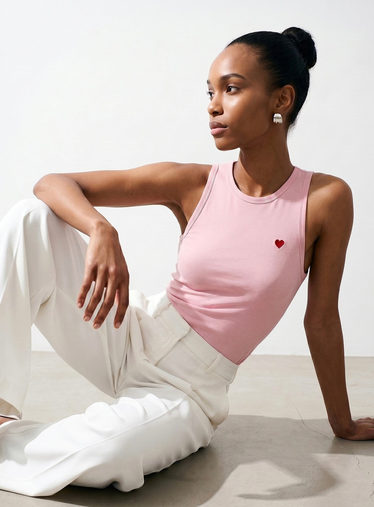 Heart Tank Top - Pink