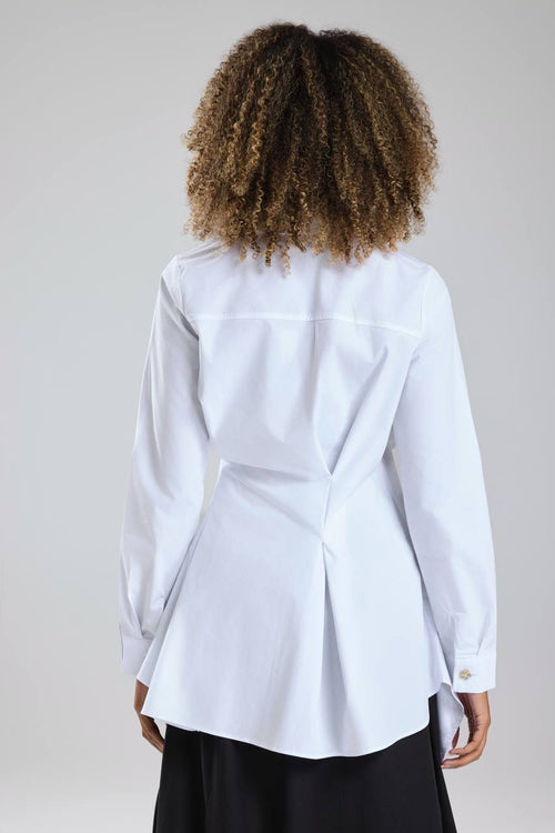 Asymmetrical Shirt with Unique Button Details
