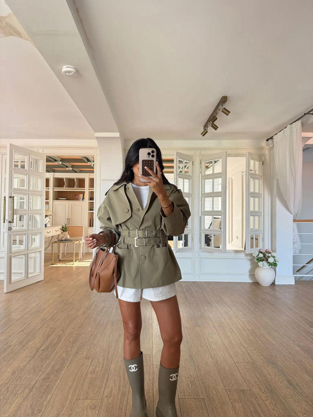 Sage Belted Jacket