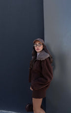 Fur detailed brown Jacket