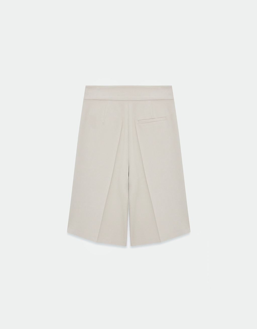 Beige Belted Shorts