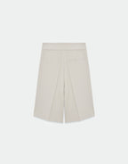 Beige Belted Shorts