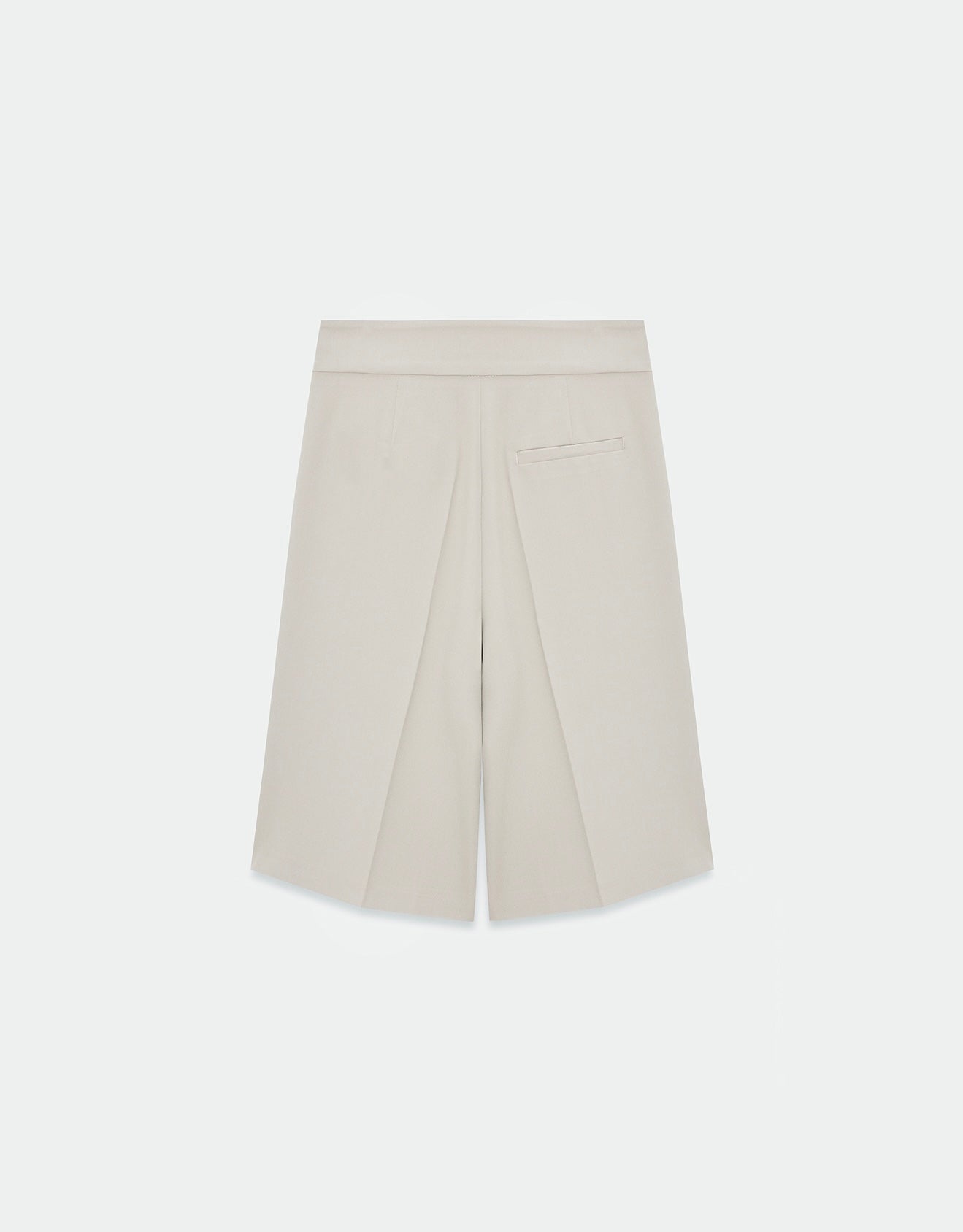 Beige Belted Shorts
