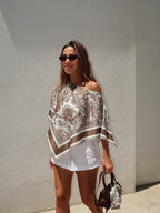 Dior Silk Top - Beige