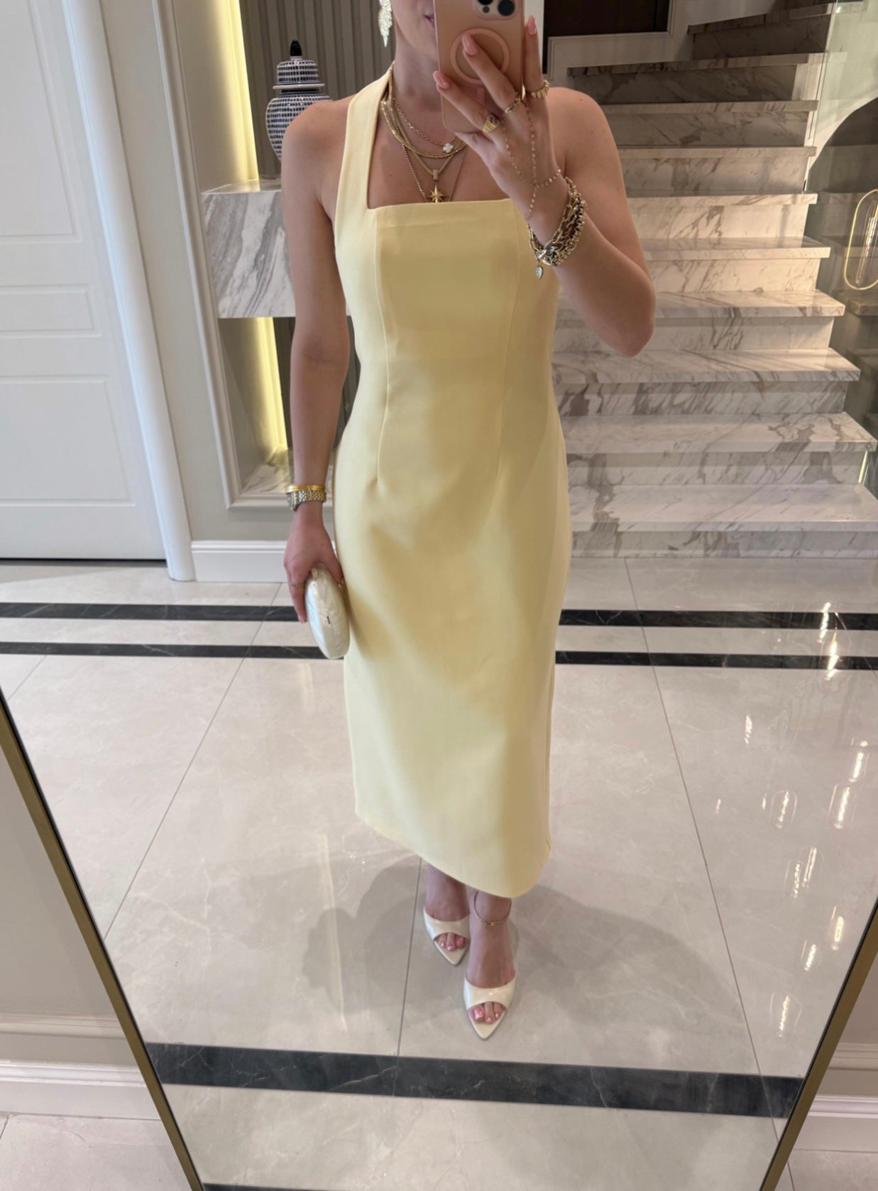 Halter Neck Midi-Dress