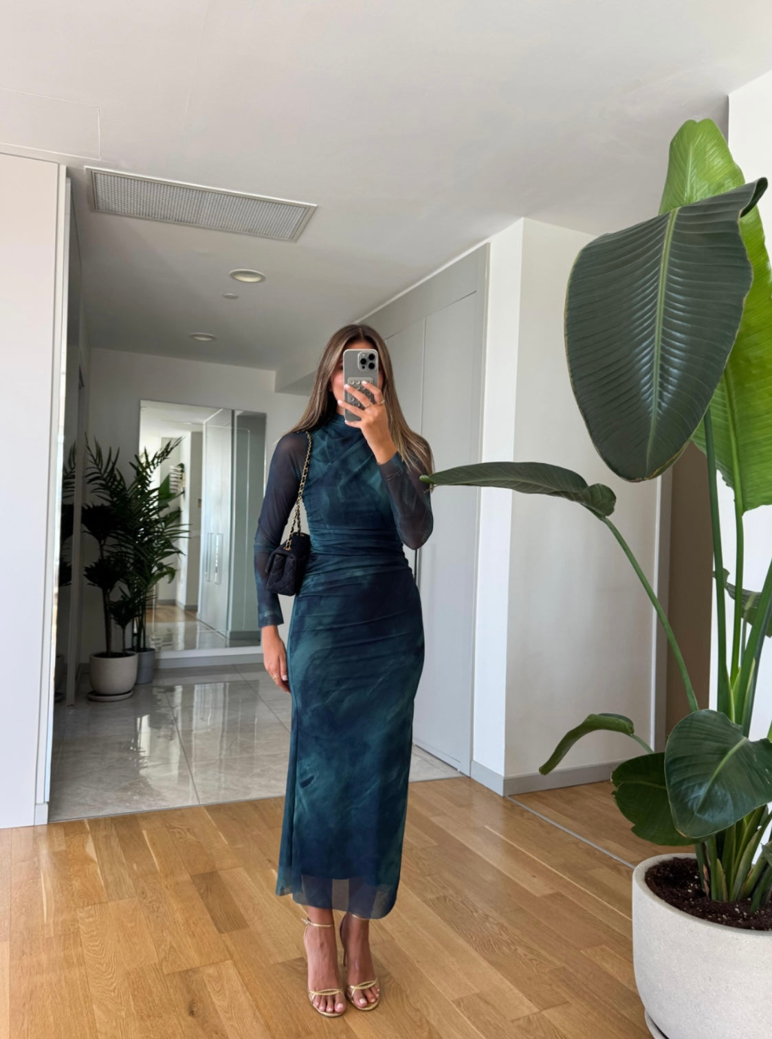 Green Patterned Dress