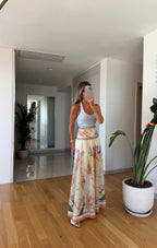 Bloom Maxi Skirt - Blue