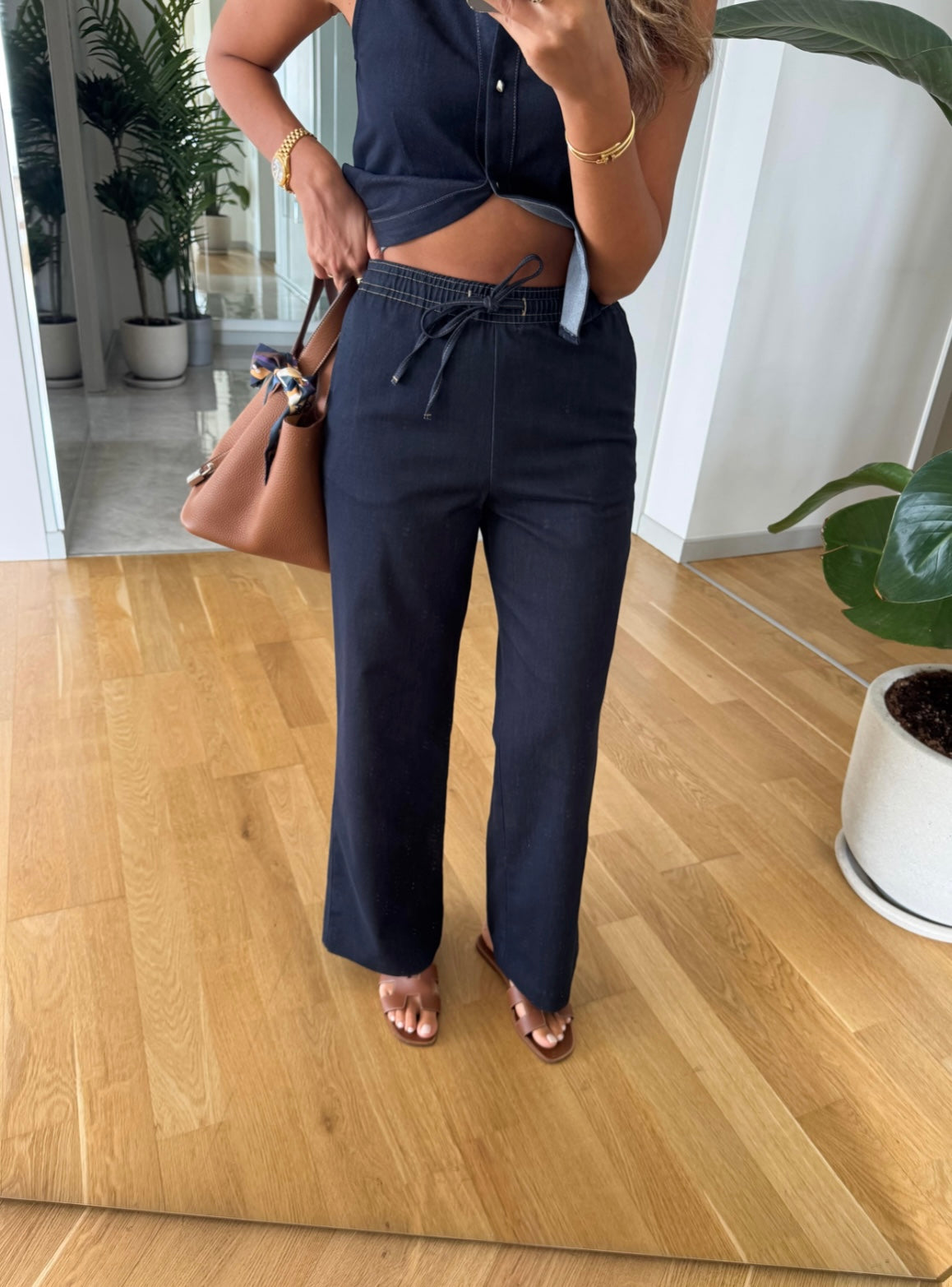 Dilvin Navy Pants
