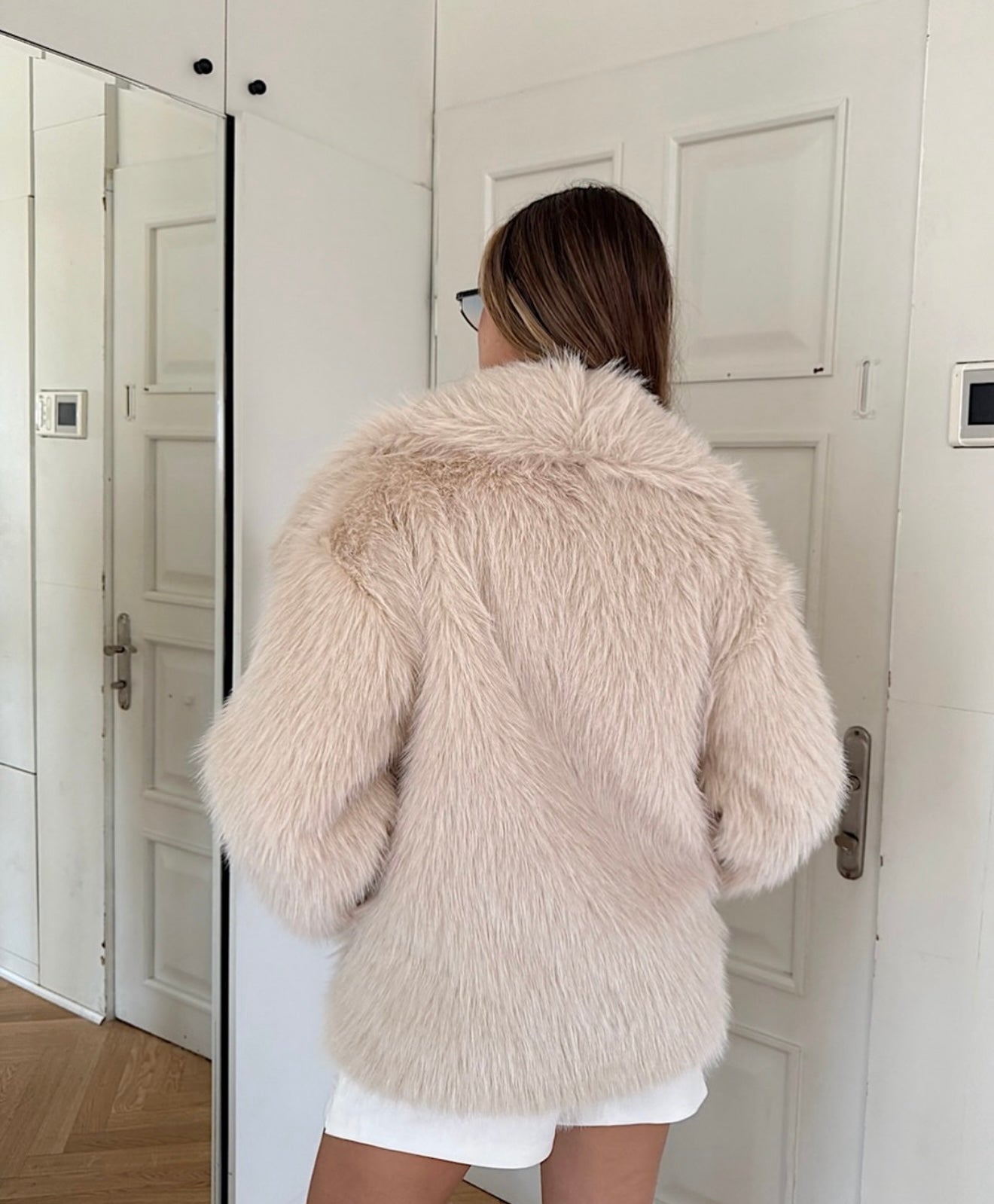 Beige Fur Jacket