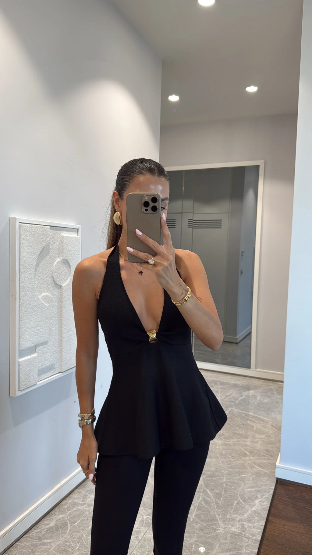 Top with Gold Buckle