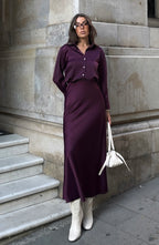 Satin skirt