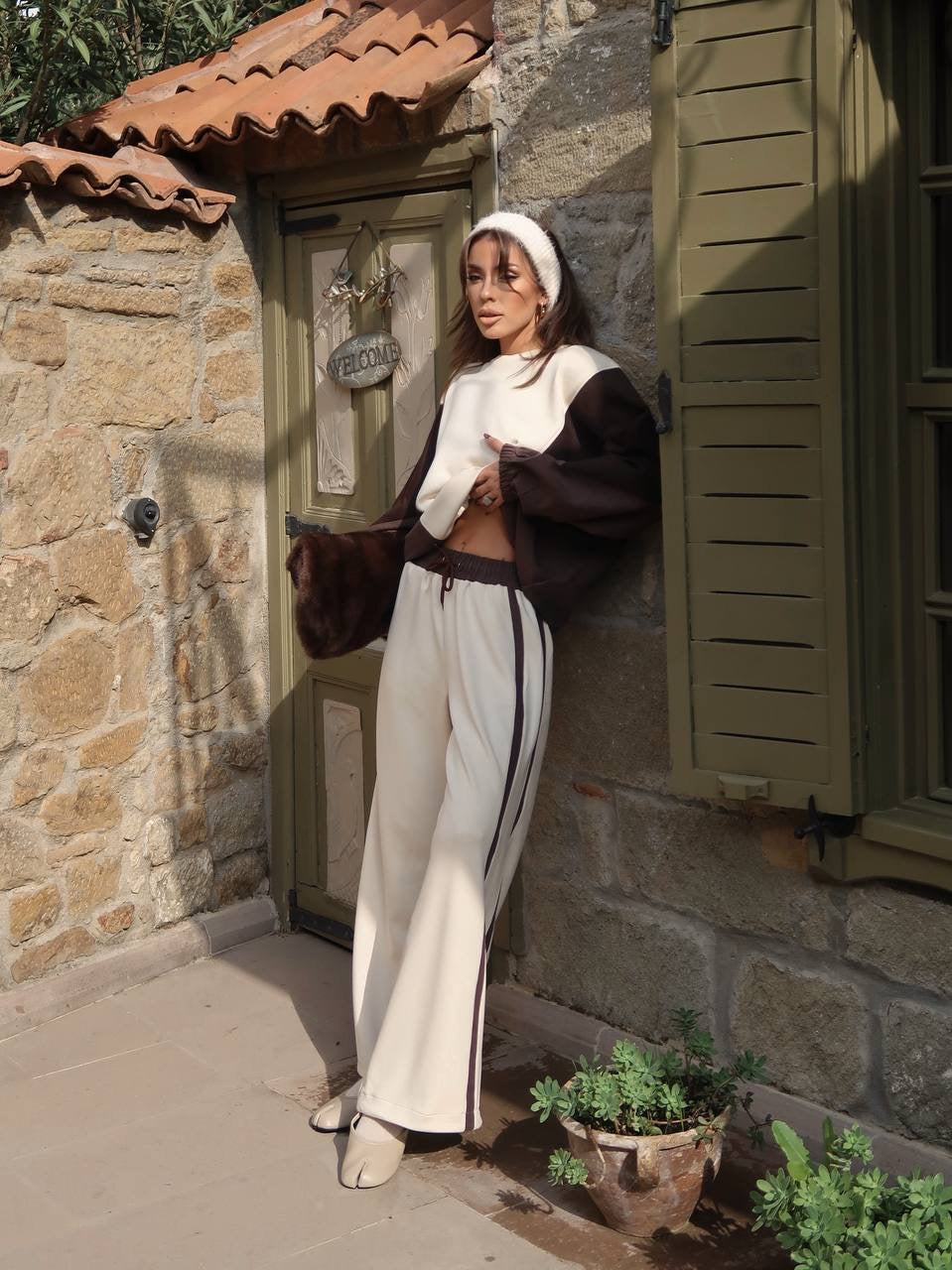 Brown-Beige Tracksuit