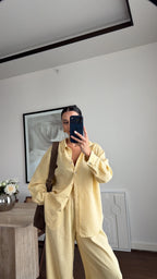 Pure linen set - yellow