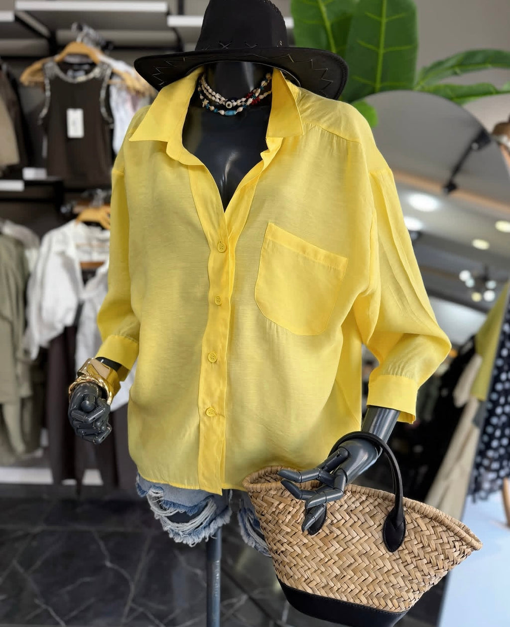 Tencel Shirt - Yellow