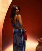 Printed Satin Set