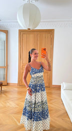 Blue Floral Dress