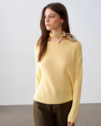 Wide Collar blouse - Yellow