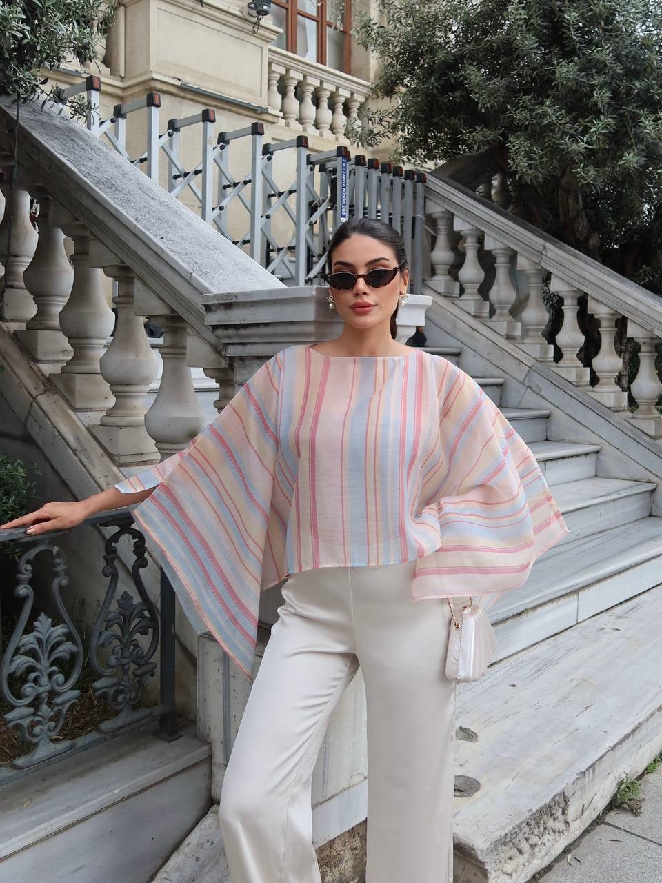 Pastel Breeze Cape Top