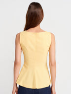 Shaped waist top