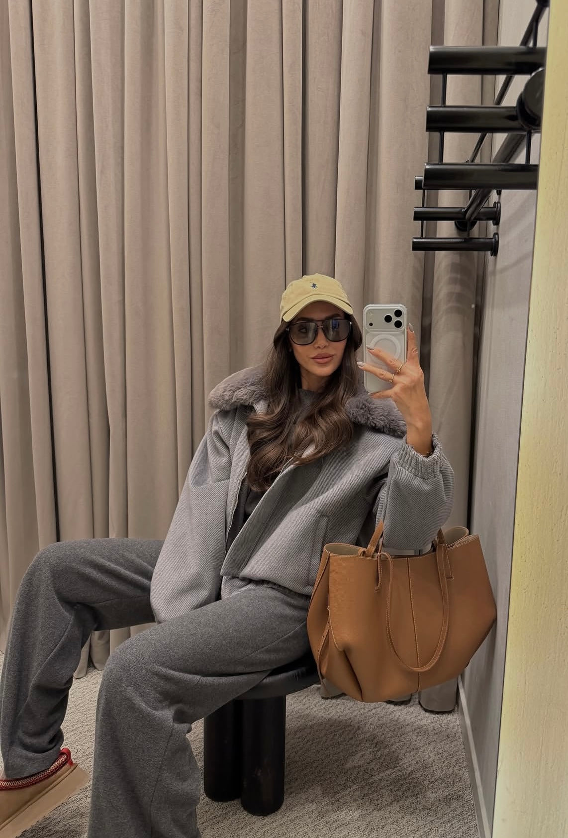 Fur detailed Grey Jacket