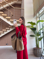 Knit 3-Piece Set - Red