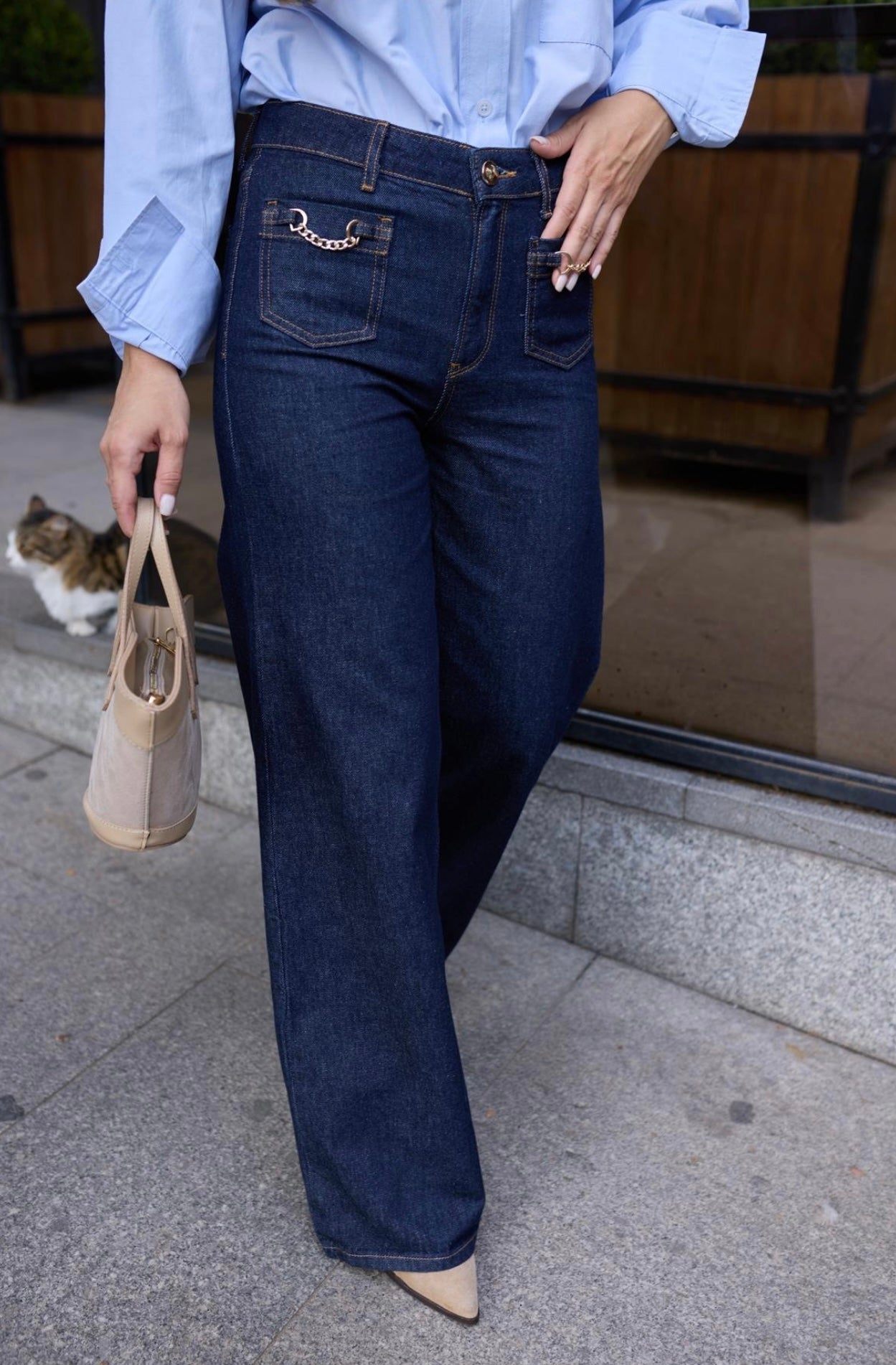 Front-pockets Jeans