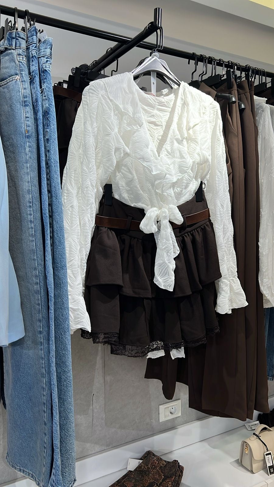 White Ruffled Shirt