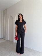 Waisted Suit - Black