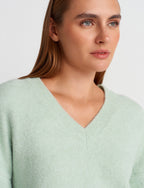 Light Mint V-neck