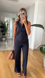 Dilvin Navy Pants