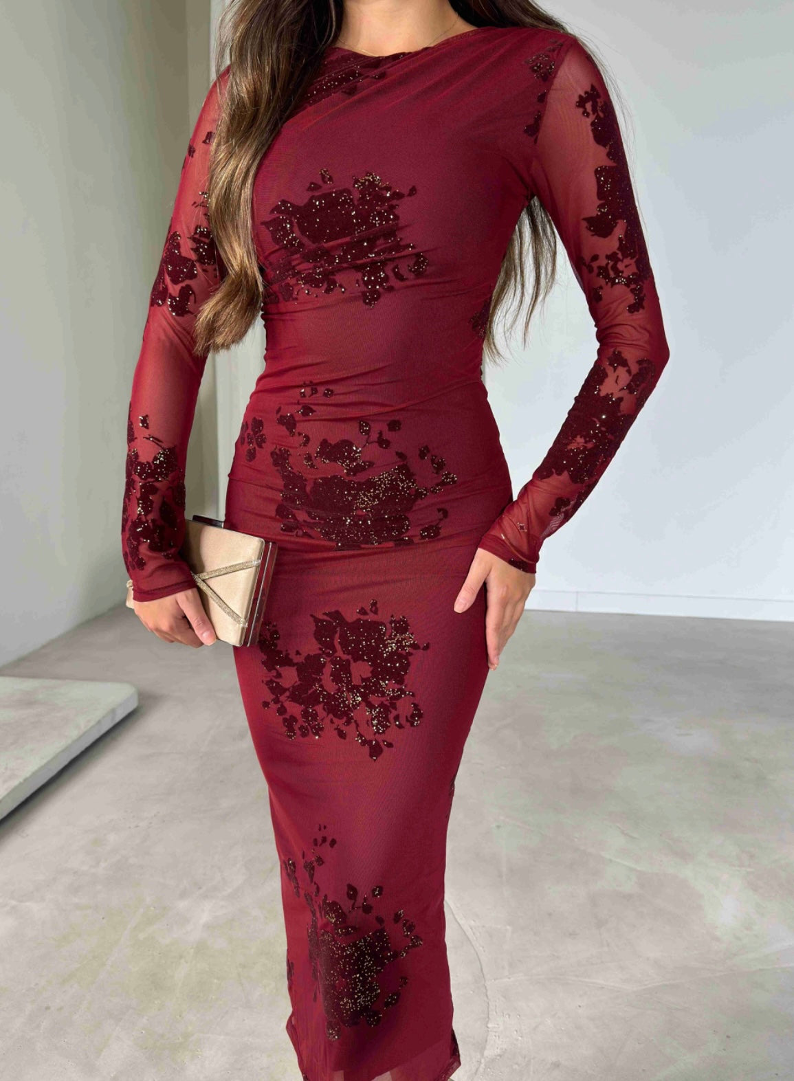 Bella Dress - Bordeaux