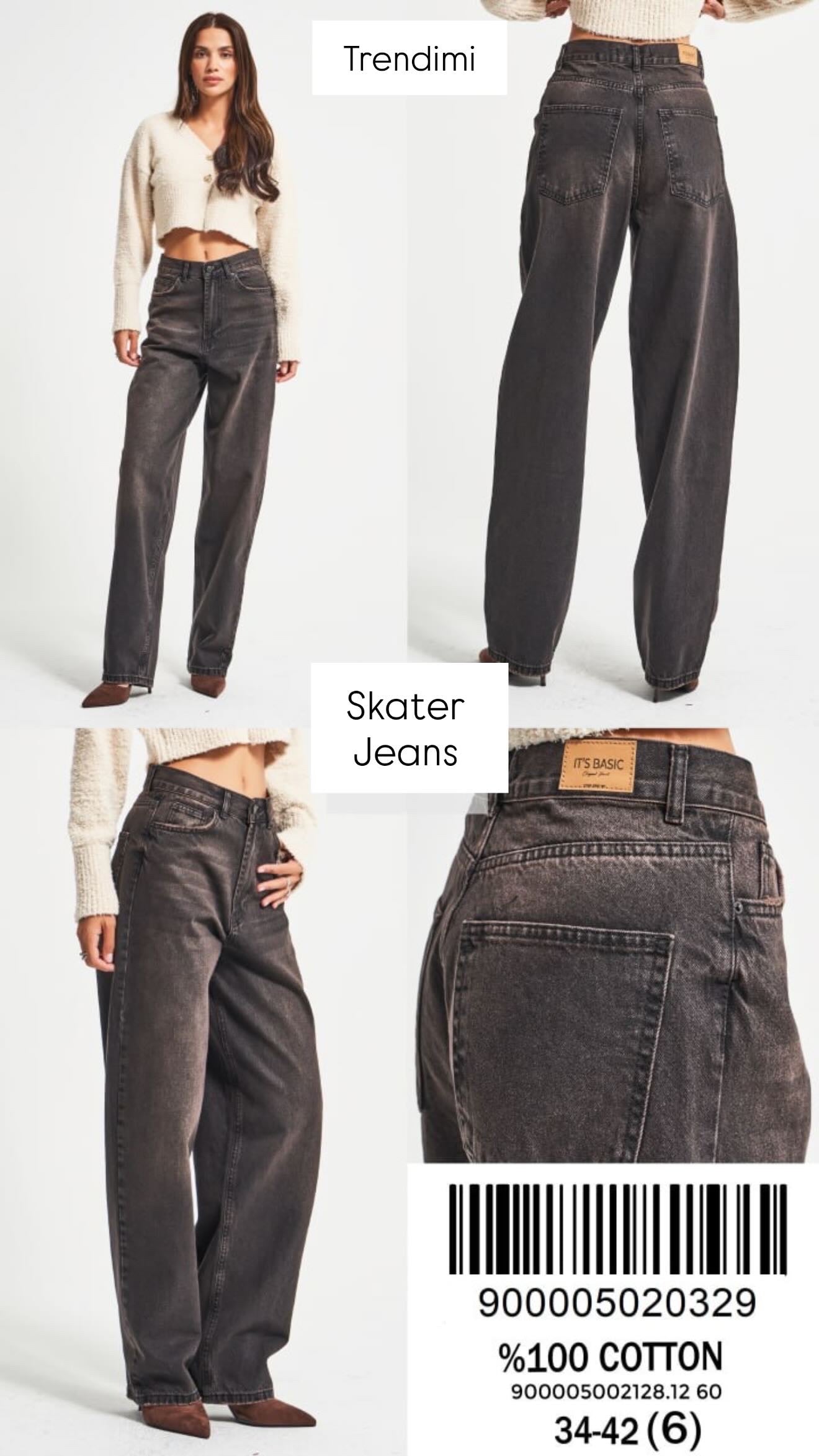Brown Skater Jeans