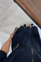 Buckle Denim Dress