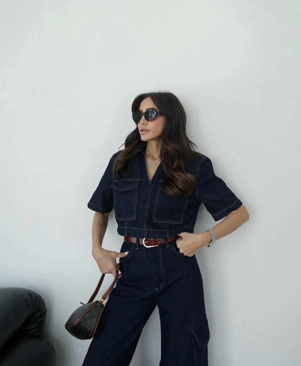 Navy Denim Set