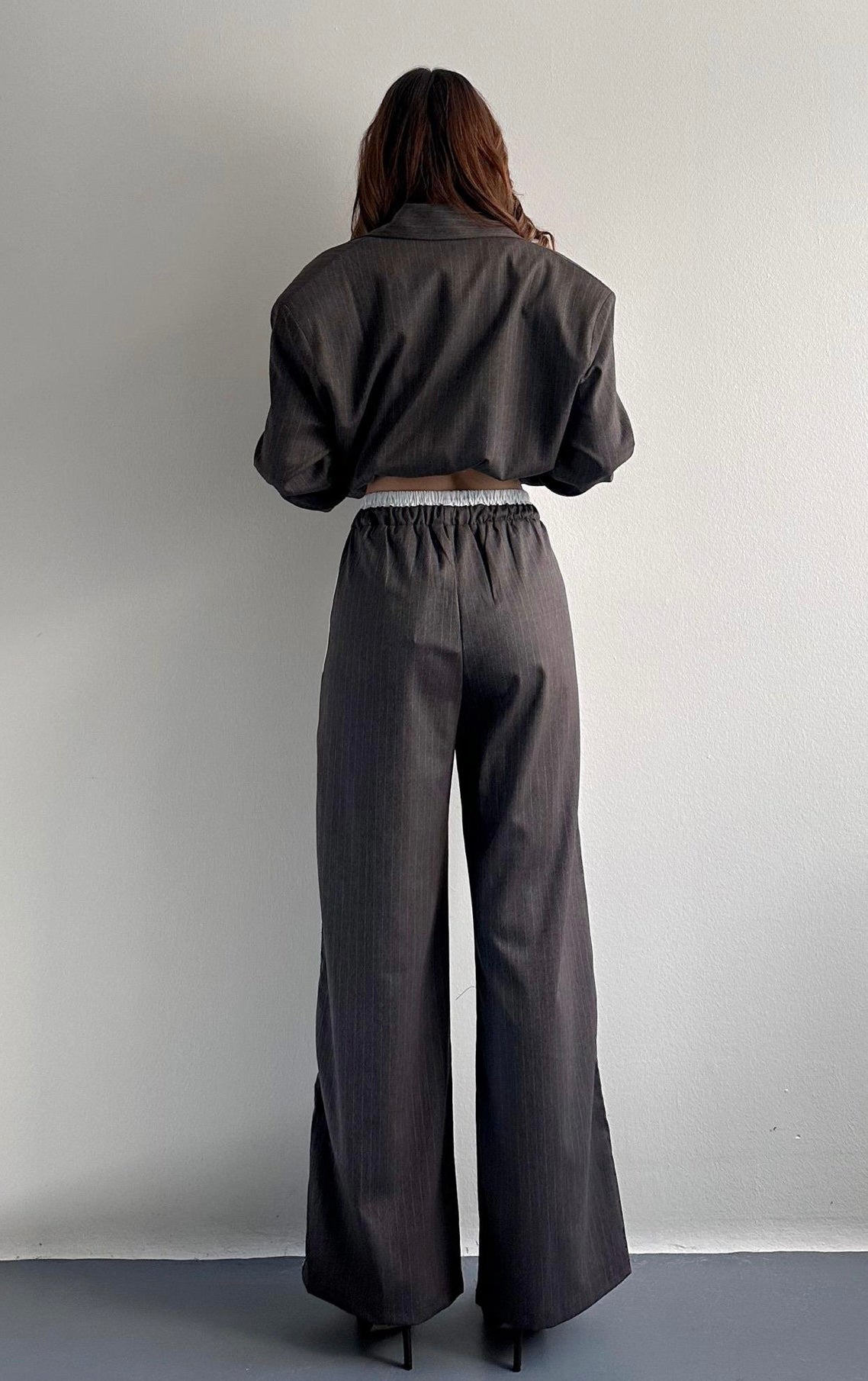 Contrast Detailed Brown Trouser