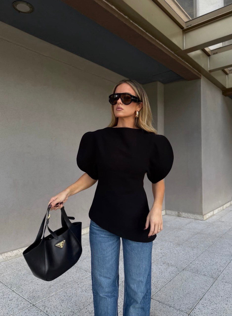 Black Trendy Top