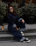 Navy Blue Denim Jacket