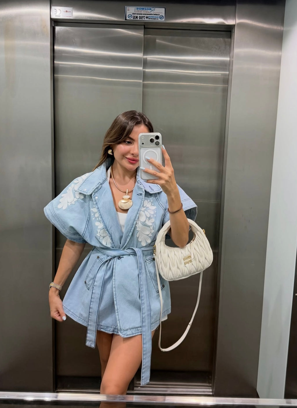 Flora Denim Vest