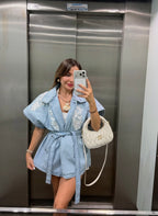 Flora Denim Vest