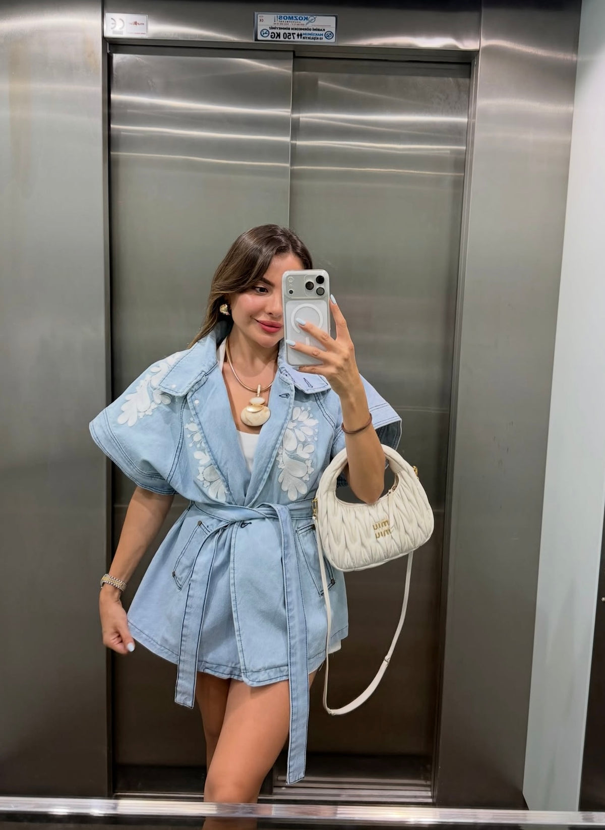 Flora Denim Vest